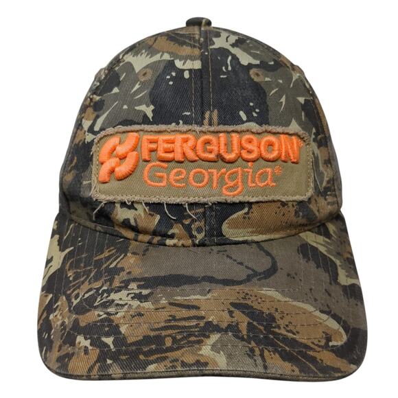 Ferguson Georgia Baseball Cap Multi One Size Adjustable Camo Atlanta Cap Company - Picture 1 of 9